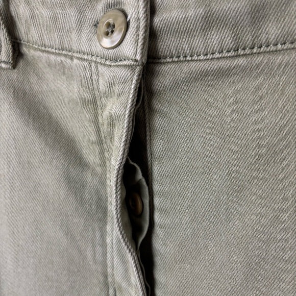 Aritzia Wilfred Free Modern Cargo Pants Storm Green 16 - Cotton Stretch Khaki - Picture 6 of 12